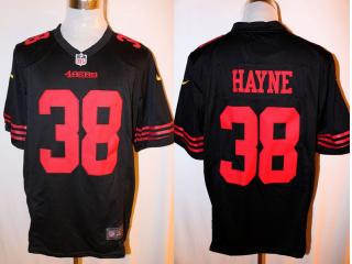 San Francisco 49ers 38 Jarryd Hayne Football Jersey Black Fan Edition