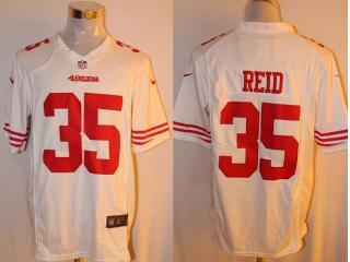 San Francisco 49ers 35 Eric Reid Football Jersey White Fan Edition