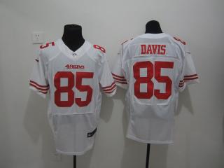 San Francisco 49ers 85 Vernon Davis Elite Football Jersey White