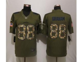 Seattle Seahawks 88 Jimmy Graham Green Salute To Service Limited Jersey