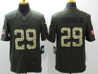 Seattle Seahawks 29 Earl Thomas III Green Salute To Service Limited Jersey