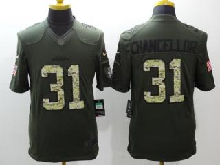 Seattle Seahawks 31 Kam Chancellor Green Salute To Service Limited Jersey