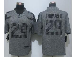 Seattle Seahawks 29 Earl Thomas III Stitched Gridiron Gray Limited Jersey