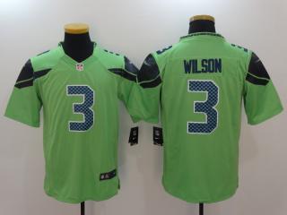 Seattle Seahawks 3 Russell Wilson Football Jersey Green