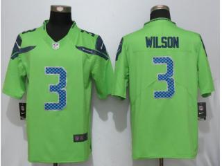 Seattle Seahawks 3 Russell Wilson Football Jersey Legend Green