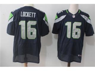 Seattle Seahawks 16 Tyler Lockett Elite Football Jersey Navy Blue