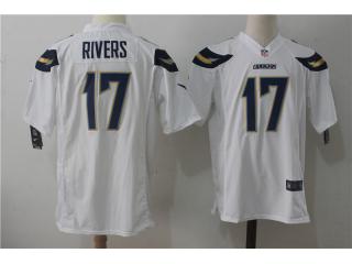 San Diego Chargers 17 Philip Rivers Football Jersey White Fan Edition