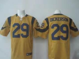 St. Louis Rams 29 Eric Dickerson Elite Football Jersey Yellow