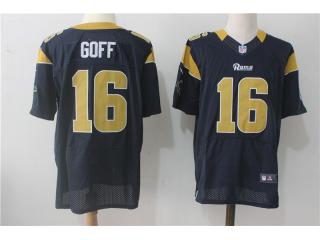 St. Louis Rams 16 Jared Goff Elite Football Jersey Navy Blue