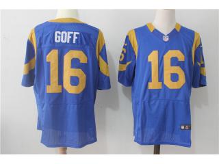 St. Louis Rams 16 Jared Goff Elite Football Jersey Blue