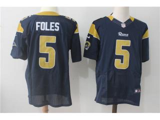 St. Louis Rams 5 Nick Foles Elite Football Jersey Navy Blue