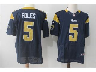 St. Louis Rams 5 Nick Foles Elite Football Jersey Navy Blue