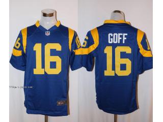 St. Louis Rams 16 Jared Goff Football Jersey Blue Fan edition