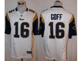 St. Louis Rams 16 Jared Goff Football Jersey White Fan edition