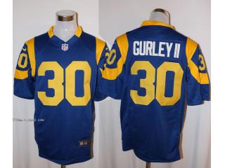 St. Louis Rams 30 Todd Gurley II Football Jersey Blue Fan edition