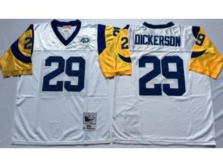 St. Louis Rams 29 Eric Dickerson Football Jersey White Retro