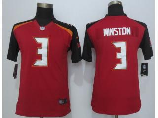 Youth Tampa Bay Buccaneers 3 Jameis Winston Football Jersey Red