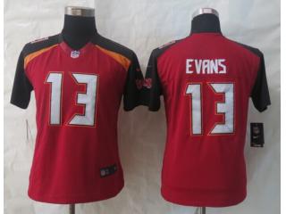 Women Tampa Bay Buccaneers 13 Mike Evans Football Jersey Red