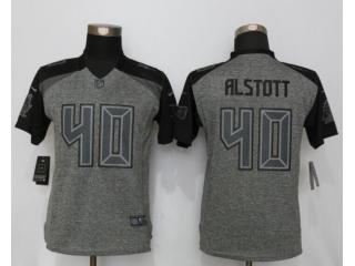 Women Tampa Bay Buccaneers 40 Mike Alstott Stitched Gridiron Gray Limited Jersey