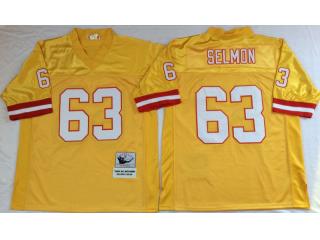 Tampa Bay Buccaneers 63 Lee Roy Selmon Football Jersey Yellow Retro