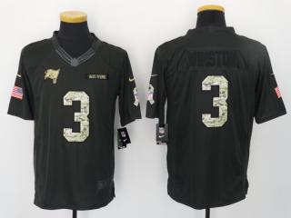 Tampa Bay Buccaneers 3 Jameis Winston Anthracite Salute To Service Limited Jersey