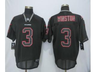 Tampa Bay Buccaneers 3 Jameis Winston Lights Out Black Elite Jersey