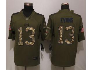 Tampa Bay Buccaneers 13 Mike Evans Green Salute To Service Limited Jersey