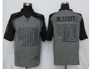 Tampa Bay Buccaneers 40 Mike Alstott Stitched Gridiron Gray Limited Jersey