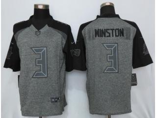 Tampa Bay Buccaneers 3 Jameis Winston Stitched Gridiron Gray Limited Jersey