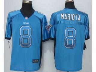 Tennessee Titans 8 Marcus Mariota Drift Fashion Blue Elite Jersey