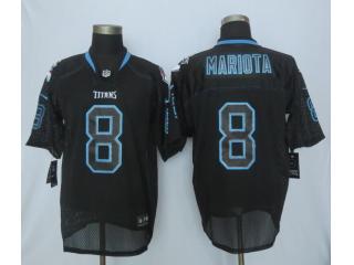 Tennessee Titans 8 Marcus Mariota Lights Out Black Elite Jersey