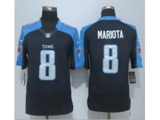 Tennessee Titans 8 Marcus Mariota Football Jersey Navy Blue