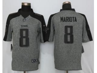 Tennessee Titans 8 Marcus Mariota Stitched Gridiron Gray Limited Jersey