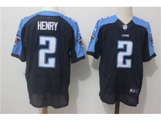 Tennessee Titans 2 Derrick Henry elite Football Jersey Navy Blue