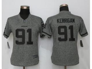 Women Washington Redskins 91 Ryan Kerrigan Stitched Gridiron Gray Limited Jersey