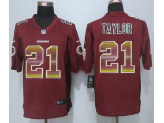 Washington Redskins 21 Sean Taylor Red Strobe Limited Jersey