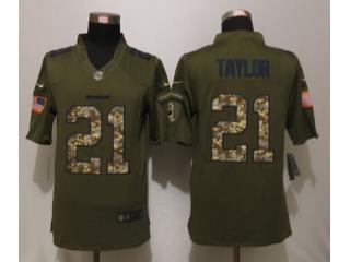 Washington Redskins 21 Sean Taylor Green Salute To Service Limited Jersey