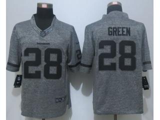 Washington Redskins 28 Darrell Green Stitched Gridiron Gray Limited Jersey