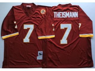 Washington Redskins 7 Joe Theismann Football Jersey Red Retro