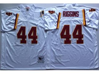 Washington Redskins 44 John Riggins Football Jersey White Retro