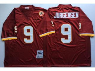 Washington Redskins 9 Sonny Jurgensen Football Jersey Red Retro