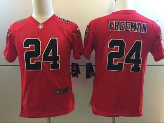 Youth Atlanta Falcons 24 Devonta Freeman Football Jersey Red