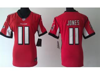 Women Atlanta Falcons 11 Julio Jones Football Jersey Red