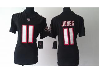 Women Atlanta Falcons 11 Julio Jones Football Jersey Black