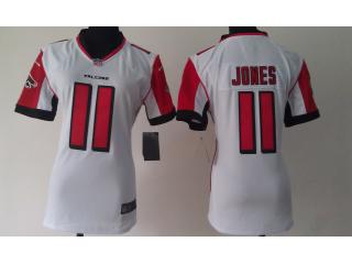 Women Atlanta Falcons 11 Julio Jones Football Jersey White