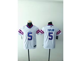 Youth Buffalo Bills 5 Tyrod Taylor Football Jersey White