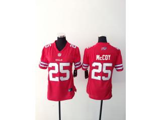 Women Buffalo Bills 25 LeSean McCoy Football Jersey Red