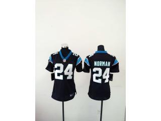 Women Carolina Panthers 24 Josh Norman Football Jersey Black