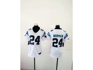 Women Carolina Panthers 24 Josh Norman Football Jersey White