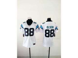 Women Carolina Panthers 88 Greg Olsen Football Jersey White